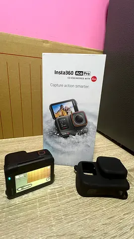 Insta360 Ace Pro 1 action camera - standard kit (like new with 8gb memory card and rubber case)