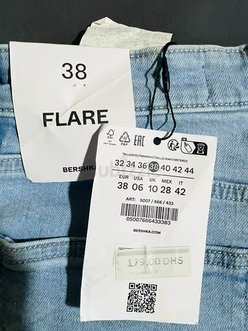 Light blue flare jeans - size EUR 38 and 40 (Bershka)