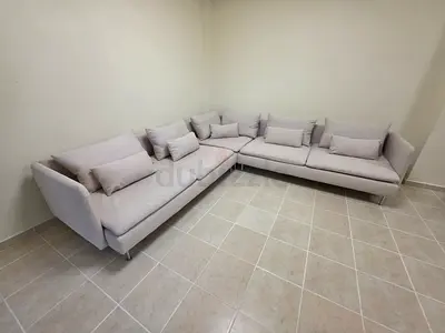 Excellent condition IKEA Sodhremn L Shape Sofa Beige