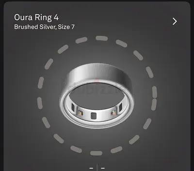 Oura 4 Size 7 Brushed Silver