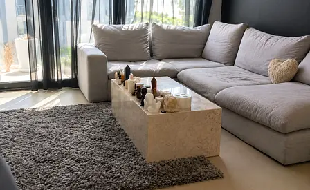 Marina Home Extremely Comfortable Light Grey L-Shaped Sofa