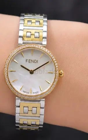 Fendi ladies Master Copy Wristwatch with stones Accents