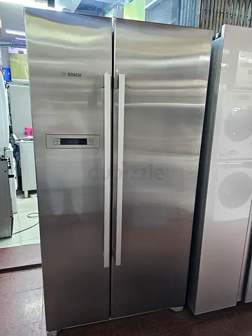Free Delivery- BOSCH Latest Model Side-by-Side Fridge and Freezer Stainless Steel Body 90cm