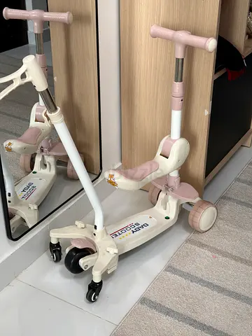 2x Pink Foldable Baby Scooter / Ride-on - Good Condition