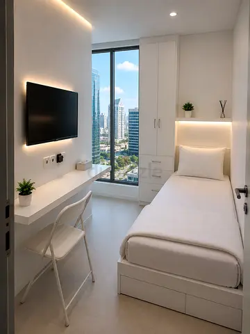 room metro bus balacony view sheikh zayed road all inclusive