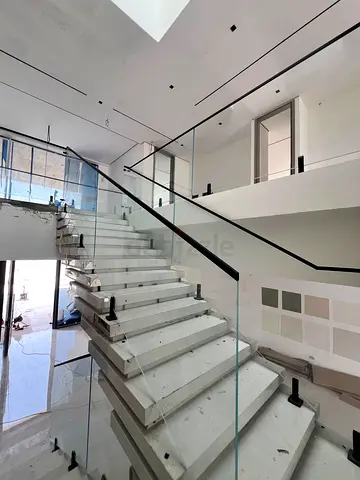 Modern glass staircase —