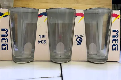 Elegant 6-Piece Drinking Glass Set – Brand New & Unused