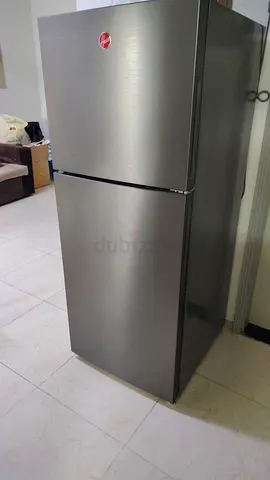 Hoover Double Door Refrigerator in Silver Finish