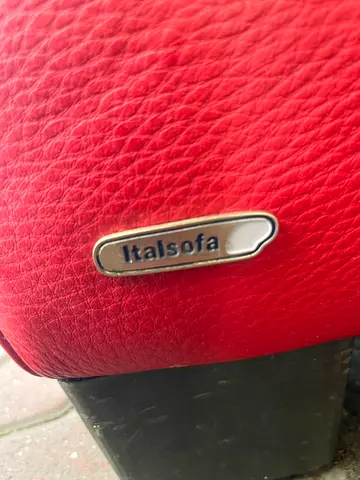Italsofa red leather sofa (3+2+1 piece)