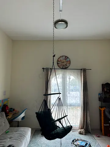 Indoor hanging kids swing