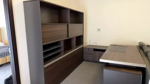 Complete Executive Office Set – Large Desk + Library & Storage