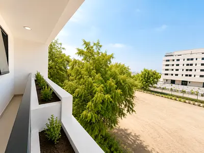 Hot offer one month free 1bhk to washroom with balcony wardrobe open car parking free Al Jada Sharj