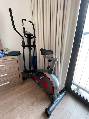 SKY LAND 2-in-1 Elliptical Exercise Bike for Full-Body Home Cardio Workouts