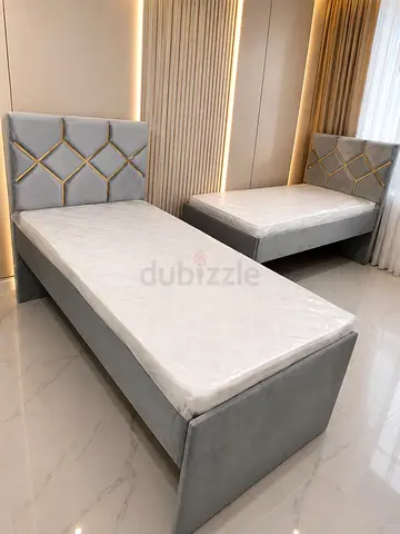 Brand New Wooden Valvet Fabric Strong Single Bed Frame Available