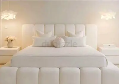 New High Quality Fabric Luxury King size 180x200 Bed with spring mattress available
