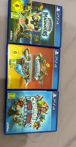 Lot of 3 PS4 Skylanders games (Skylanders Imaginators, SuperChargers, Trap Team)
