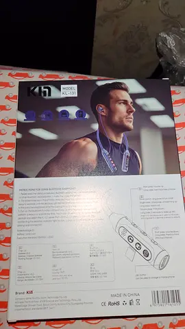 Neckband Bluetooth with power bank+FM+tf card