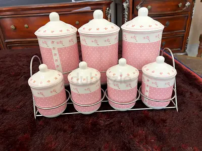 Porcelain kitchen spice set