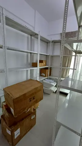 Metal warehouse shelving rack - used