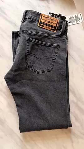 DIESEL Straight Markee dark grey straight-fit jeans, Unused with tags
