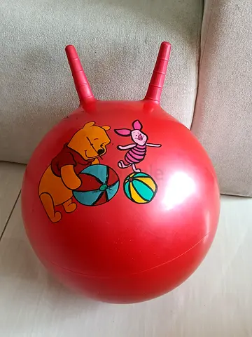 Red Winnie the Pooh Hopper Ball with Handles – Kids Bouncy Seat