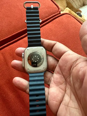 Apple Watch Ultra 49mm Titanium Case with Black Ocean Band