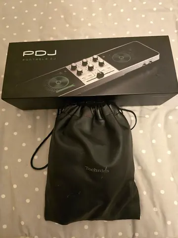 PDJ Portable DJ Console with Technics Headphones Carrying Pouch