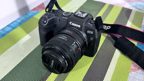 Canon EOS RP with 50mm lens (mount adapter attached) - Good condition