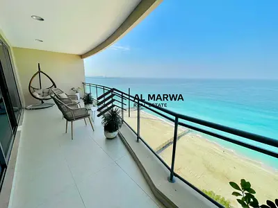 Fully Renovated 3BR + Maids Room || Direct Beach View || Chiller Free || Private Beach Access || All Amenities Free