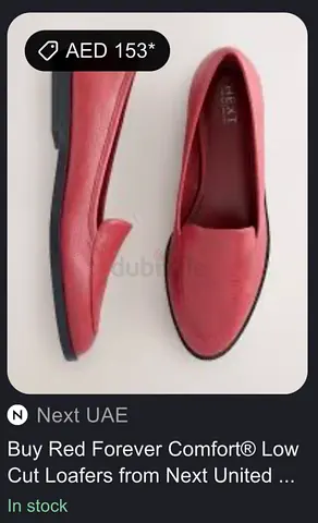 Red Forever Comfort® Low Cut Loafers - Size (37.5) NEXT