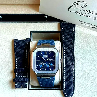 This Patek Philippe Cubitu super master quality Swish machine features a 45 mm platinum case with a