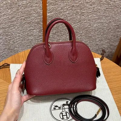 HERMES Women's Mini Bolide Bag 18 cm Chevre