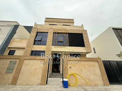 Luxury Villa for Sale in Al Hoshi Second Row from Main Road Premium Finishes Roof and Spacious Layout
