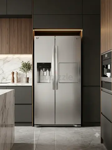 LG Stainless Steel Side-by-Side Refrigerator – Non-Plumbed Water & Ice Dispenser | Premium Design