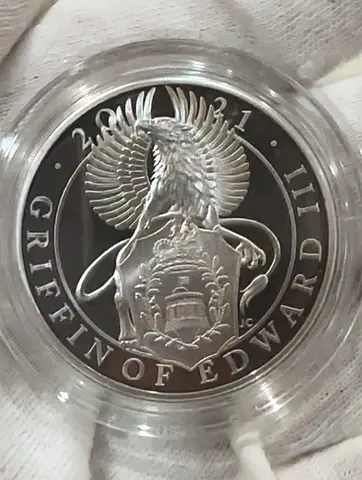 2021 UK Griffin of Edward 1 Ounce Silver Proof
