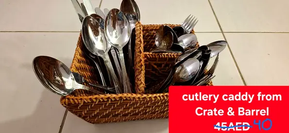 Cutlery caddy from Crate & Barrel