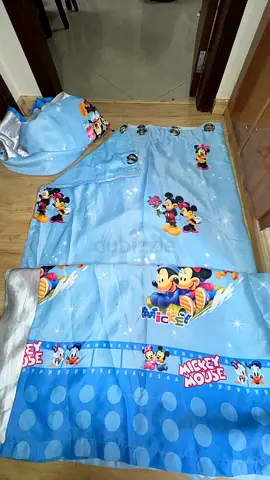 Mickey and Minnie Mouse Eyelet 2 Curtains for Kids Room Strong material tall and nice width