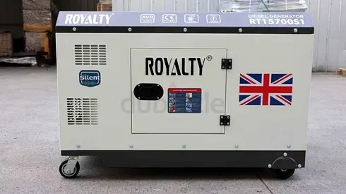 Royalty Diesel Generator RT15700S1 - Silent Canopy, Mobile on Wheels