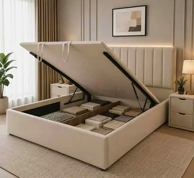 Brand new King size Hydrolic Storage bed Available