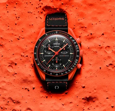 CRAZY OFFER - MOONSWATCH – MISSION ON EARTH - LAVA