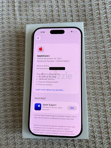 iPhone 16 Pro (AppleCare+ until 2027) - Like brand new, used only for 6 months, Original Box