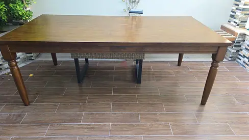 8 seater solid wood dining table