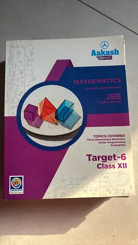 Class 12th JEE Main & Advanced Maths Target 1-6