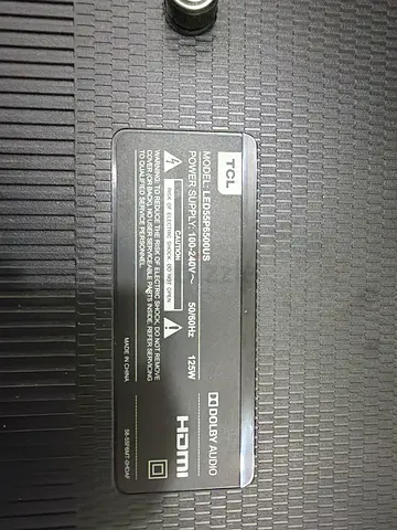 TCL 55" LED TV (Model LED55P6500US) - Good Working Condition