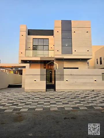 Luxury villa for sale in Ajman | 5 master bedrooms | Includes everything: registration fees, ownership, electricity, water, and air conditioning. Firs