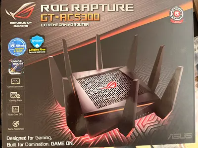 ASUS ROG Rapture GT-AC5300 Gaming Router - Excellent Condition