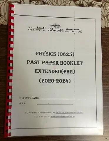 IGCSE PHYSICS PAST PAPER BOOKLET