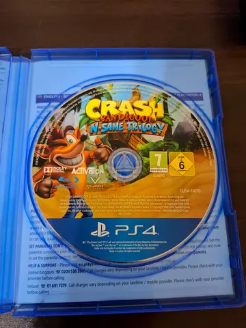 Crash Bandicoot N. Sane Trilogy (PS4) - Original Disc, Good Condition