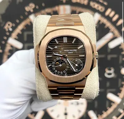 Patek Philippe Nautilus Rose Gold Brown Dial 5712/1R 1:1 Clone