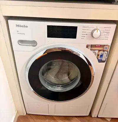 Free Delivery- Miele W1 9KG Washing Machine Latest Model With Digital Clock 60x60-